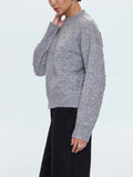 Aura Sweater in Charcoal Diamonte