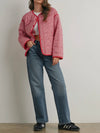 Quincy Quilted Puffer in Red