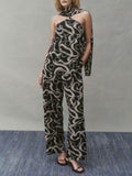 Hayden Pants in Black Beige