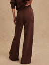 The Wide Leg Pant 28 in Coffee Bean Marl