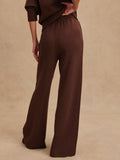 The Wide Leg Pant 28 in Coffee Bean Marl