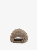 Wool Baseball Cap in Oui Taupe & Neon Yellow