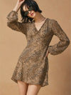 Urban Prowl Mini Dress in Sandstone Brown