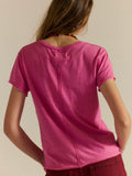 Nova Tee in Hibiscus Pink