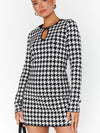 Tippi Top in Houndstooth Knit