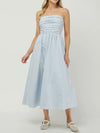 Sandy Strapless Dress in Sky