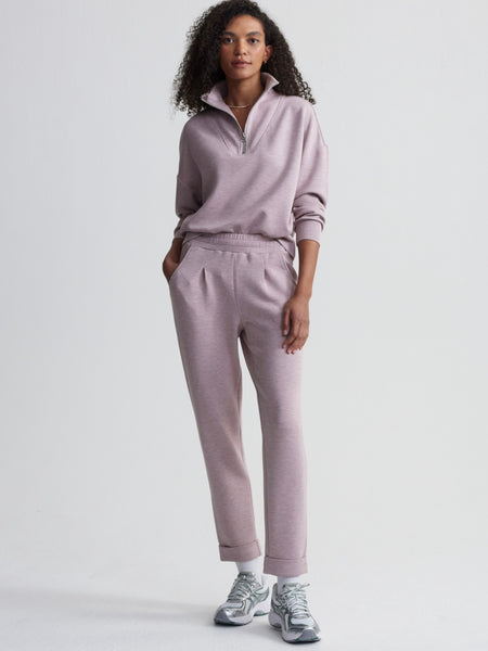 The Rolled Cuff Pant 25 in Mauve Marl