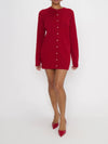 Marguerite Cardigan Dress in Lover Red Knit