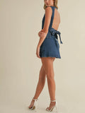 Back To Business Denim Skirt in Dark Blue