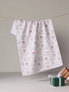Festive Frenchies Tea Towel
