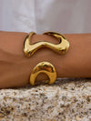 Hailen Abstract Cuff Bracelet