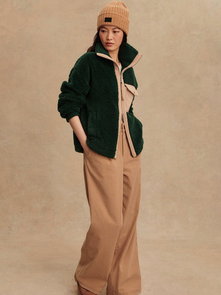 Lowell Sherpa Jacket in Pine Grove
