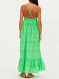 Ruthie Dress in Palm Eyelet