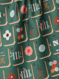 Moss Tile Toss Tea Towel