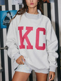 KC Flip It & Reverse It Sweatshirt in Heather Grey