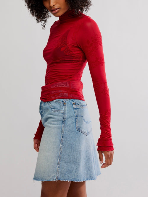 You Decide Long Sleeve in Deep Cherry