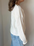 An Essential Cardigan in Ivory