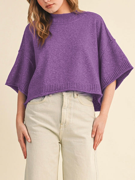MOCKtauk Will Never Be The Same Sweater in Fresh Purple
