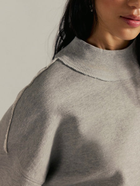 WTF Perfect Oversized Tee in Heather Grey