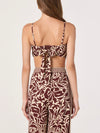 Eva Pants in Brown Tropical