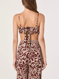 Eva Pants in Brown Tropical