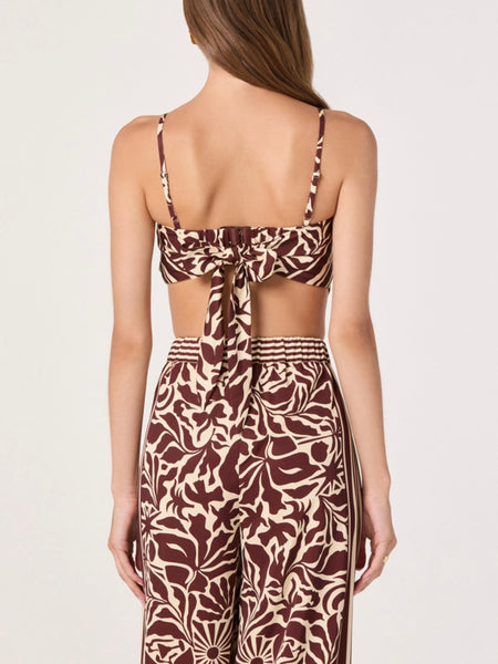 Eva Pants in Brown Tropical