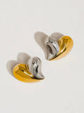 Atrial Two Tone Heart Studs