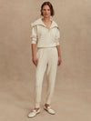 The Slim Cuff Pant 25 in Ivory Marl Fleck