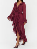 Shiloh Maxi Dress in Burgundy Knit