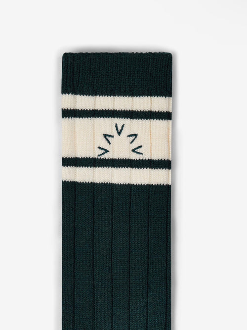 Malissa Plush Wide Rib Sock in Conifer