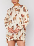 Bonfire Sweater in Wild Horses Knit