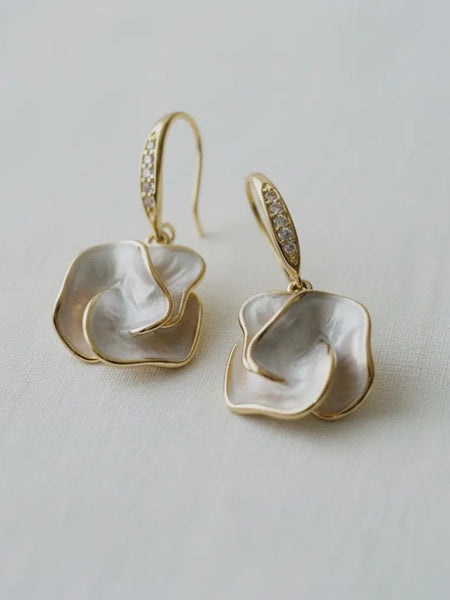 Camellia Flower Earrings