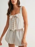 Frilly Of The Valley Set in Ivory Multi