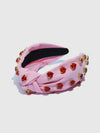 Love On The Brain Headband in Pink & Red