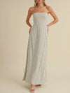 Back To Bows Strapless Dress in Ivory