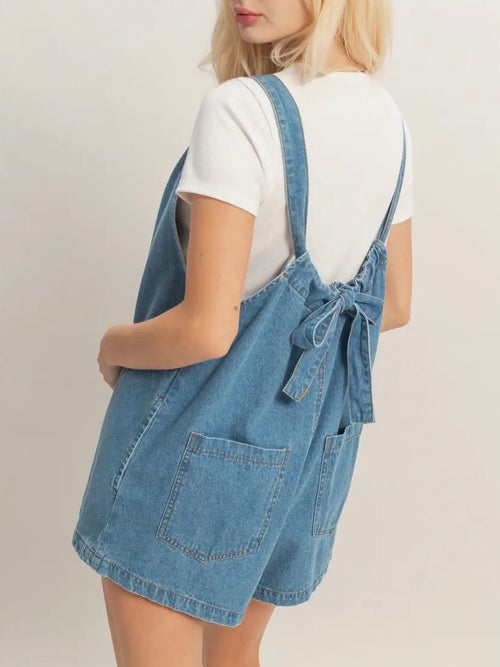 Randi Romper in Denim