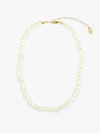 Stone Slice Necklace in Moonstone Multi