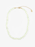 Stone Slice Necklace in Moonstone Multi
