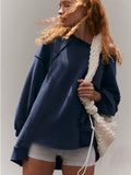 One To Beat Pullover in Midnight Navy