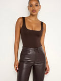 Scuba Modern Tank Bodysuit in Bark