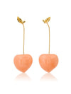 Peach Drop Earrings