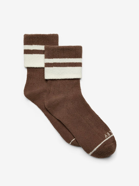 Spencer Sock in Dark Coffee Bean/Golden Bronze