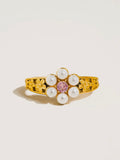Lynn Flower Ring in Pink