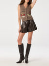 Eira Sweater Vest in Mocha