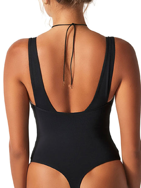 Dusk To Dawn Bodysuit in Black