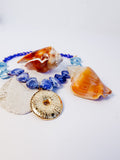 Urchin Statement Necklace in Blue