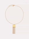 Fringe Pendant Necklace in Gold