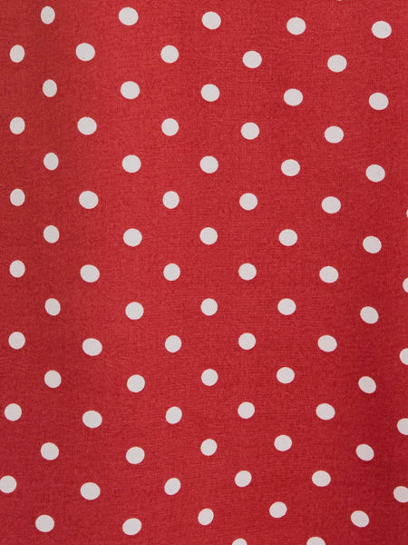 Pretty In Polka Dots Dress in Red