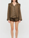 On The Spot Blouse in Brown