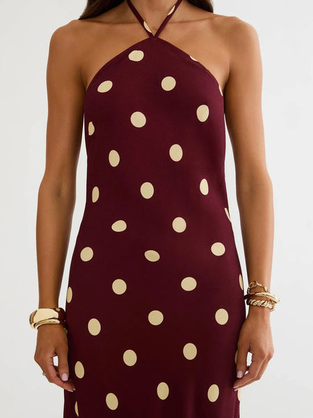 Xandra Dress in Butter Blossom Polka Dot